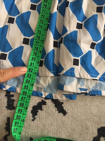 m Beden mavi Renk Baharlık inçe elbise