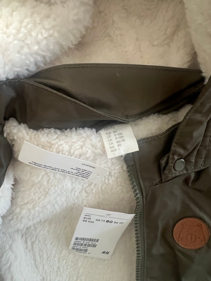 H&M etiketli bebek mont - Görsel 3