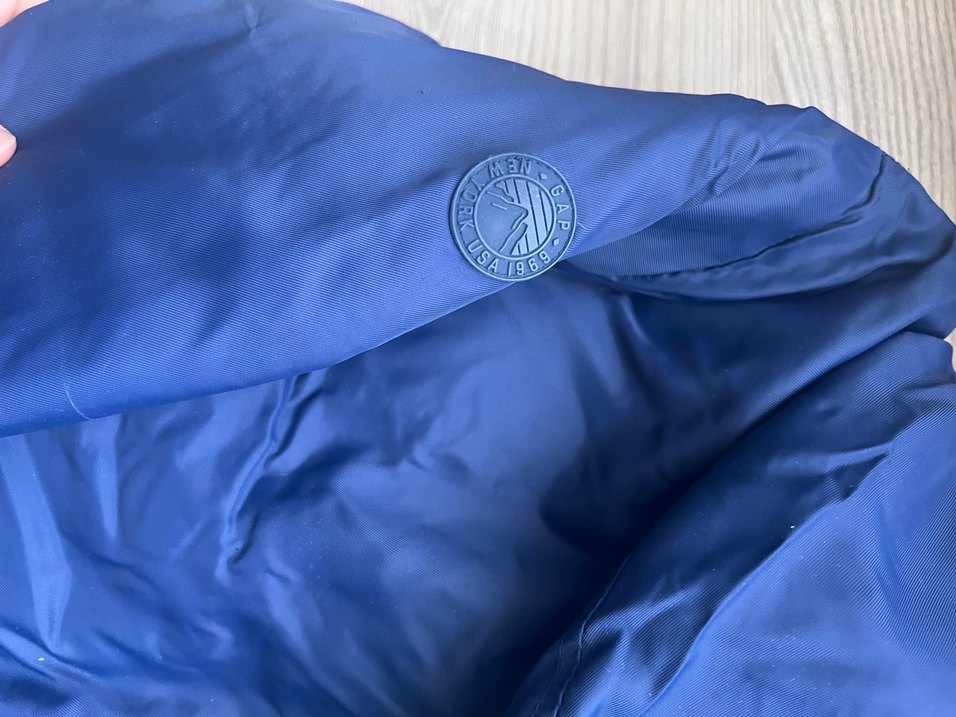 Gap Kürklü Kapüşonlu Erkek Çocuk Mavi Mont - Görsel 4