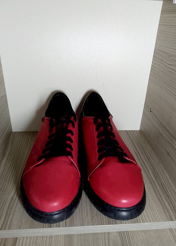 Erkek Kırmızı Sneakers Ayakkabı - Görsel 5