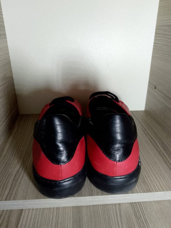 Erkek Kırmızı Sneakers Ayakkabı - Görsel 4