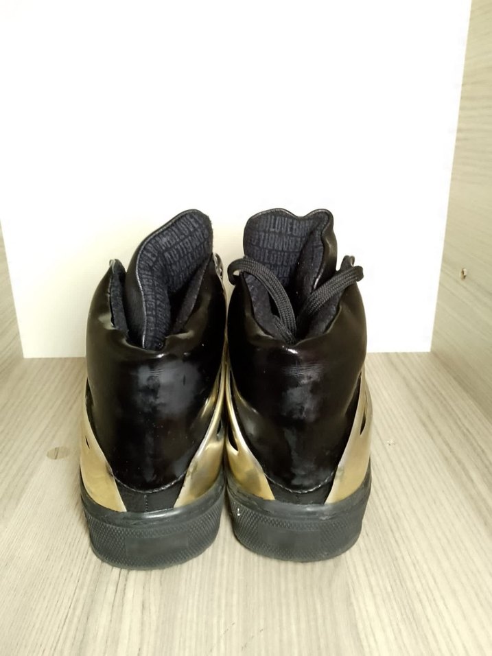 Kadın Altın Tokalı Street Style Spor Ayakkabı - Görsel 3