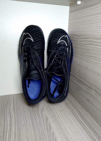 Erkek Laceli Siyah-Mavi Futbol Ayakkabısı - Görsel 4