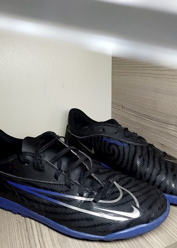 Erkek Laceli Siyah-Mavi Futbol Ayakkabısı - Görsel 7