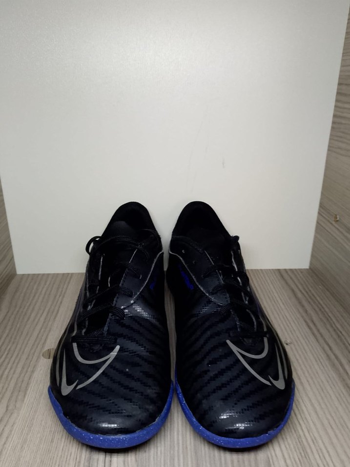 Erkek Laceli Siyah-Mavi Futbol Ayakkabısı - Görsel 2