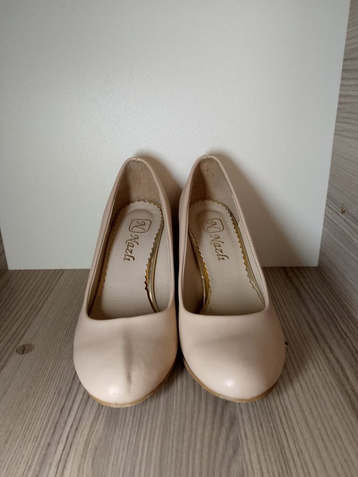 Bej Kadın Topuklu Ayakkabı - Görsel 2