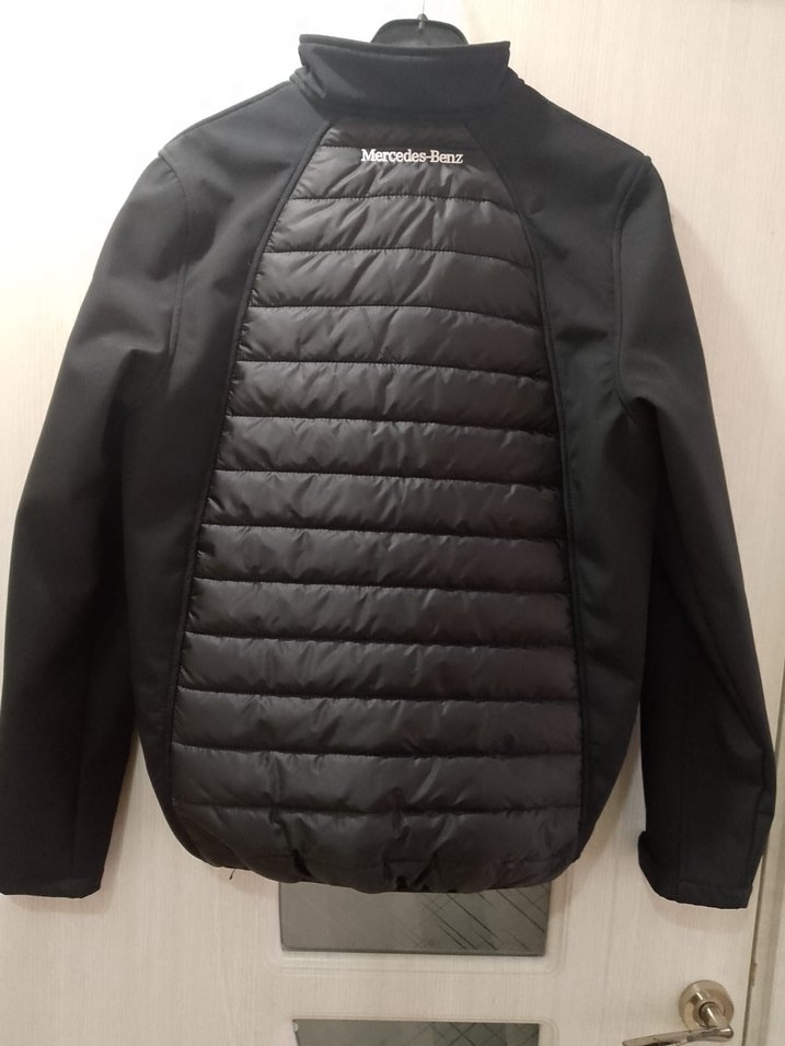 Erkek Siyah Spor Fermuarlı Biker Mont - Görsel 2