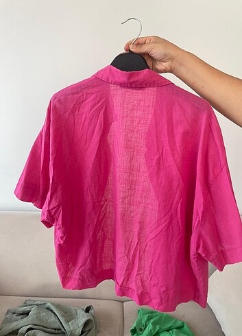 pembe yazlık gömlek