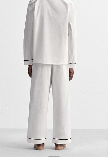l Beden beyaz Renk Zara Origins Pijama Takımı