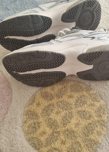 Beyaz Gri Spor Kadın Sneakers - Görsel 2