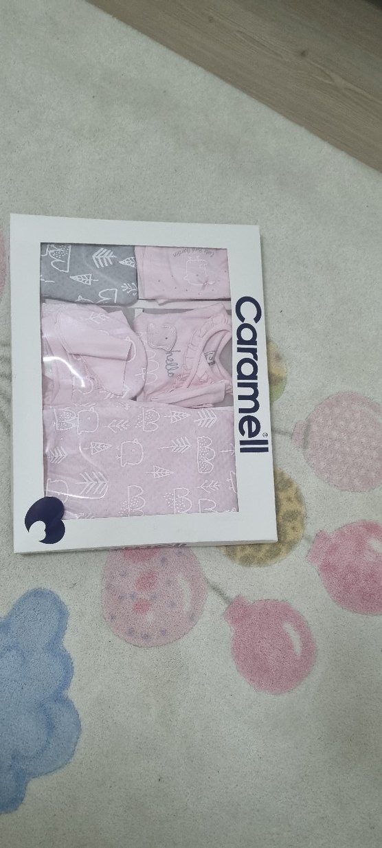 Caramell Pembe Örgü Desenli Bebek Hastane Seti - Görsel 3