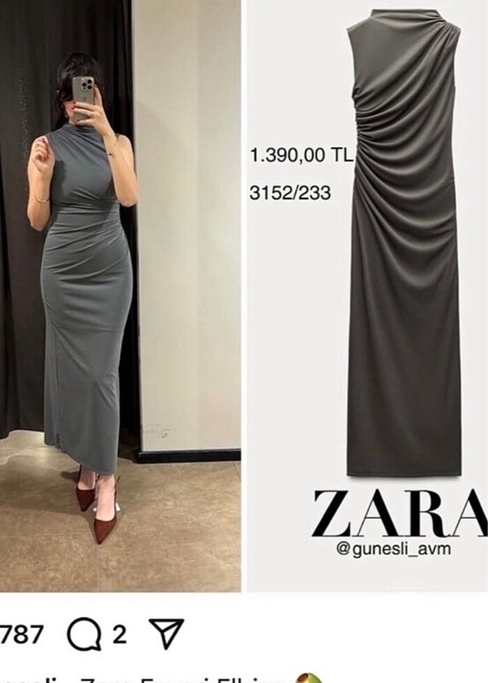 Zara elbise - Görsel 4