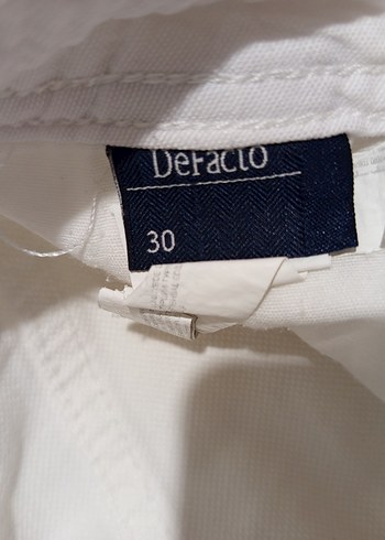 Erkek Beyaz Kısa Pamuklu Şort - Görsel 2