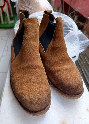 Kahverengi Süet Erkek Dolgu Topuk Bot - Görsel 4