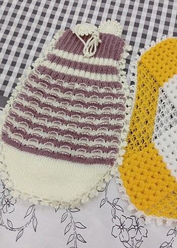 Renkli Örgü Banyo Süngeri - Görsel 2