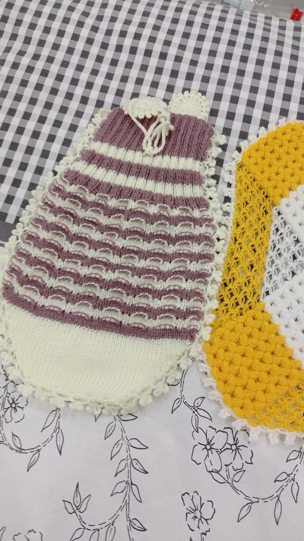 Renkli Örgü Banyo Süngeri - Görsel 2