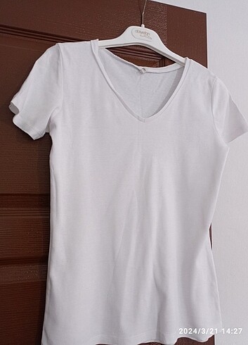 s Beden DeFacto kadın beyaz tişört 