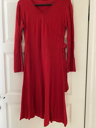 Kırmızı penye elbise