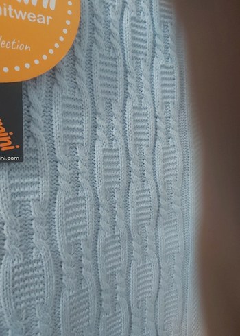 mavi Örgü Çocuk Battaniyesi - Görsel 3