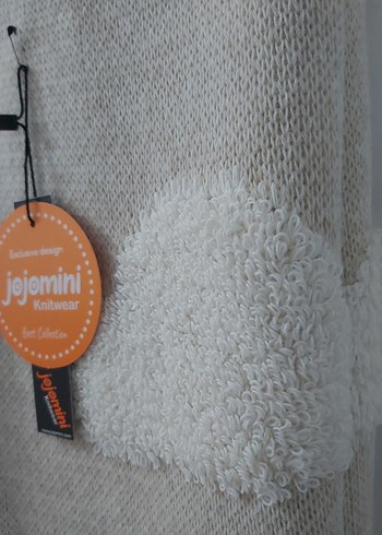 Beyaz Bulut Desenli Pamuk Bebek Battaniyesi - Görsel 2