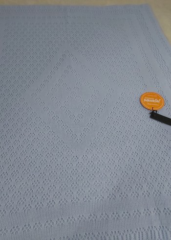 Mavi Örgü Çocuk Battaniyesi - Görsel 4