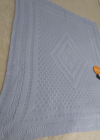 Mavi Örgü Çocuk Battaniyesi - Görsel 3