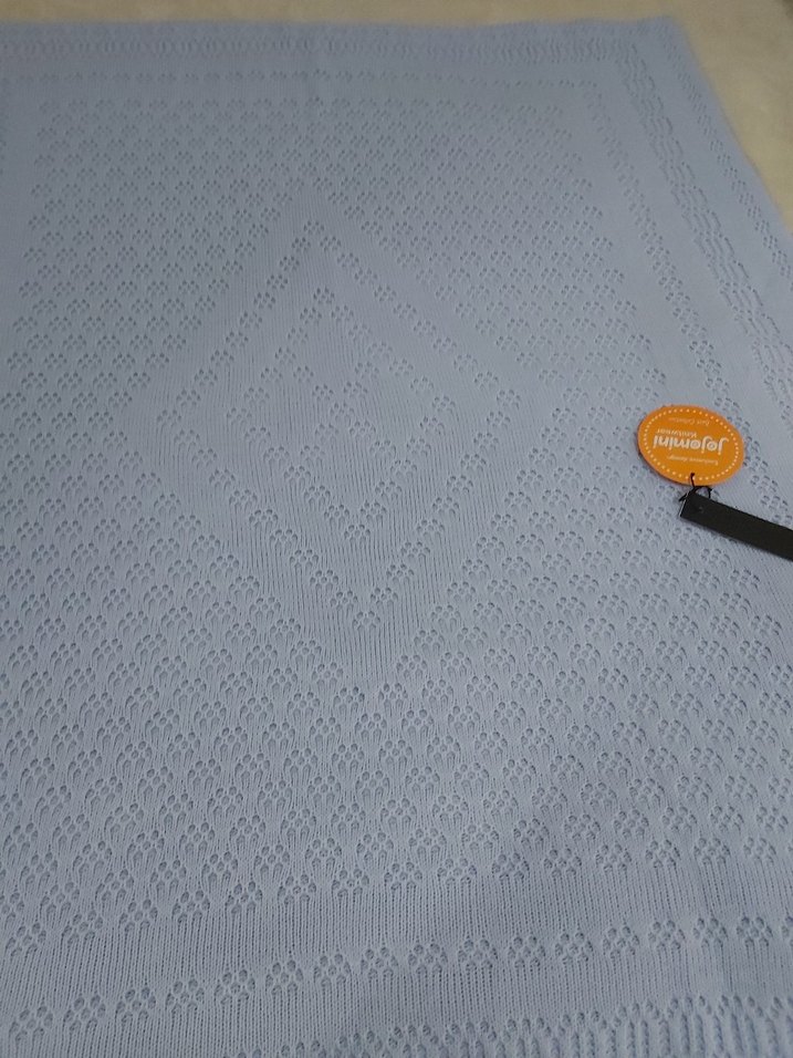 Mavi Örgü Çocuk Battaniyesi - Görsel 4