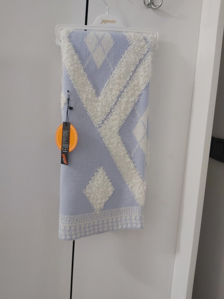 Mavi Örgü Çocuk Battaniyesi - Görsel 3