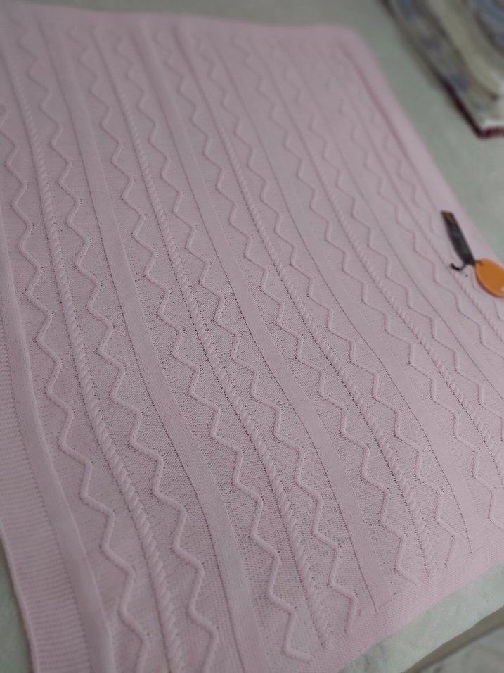 Nakışlı Pembe Çocuk Battaniyesi - Görsel 5