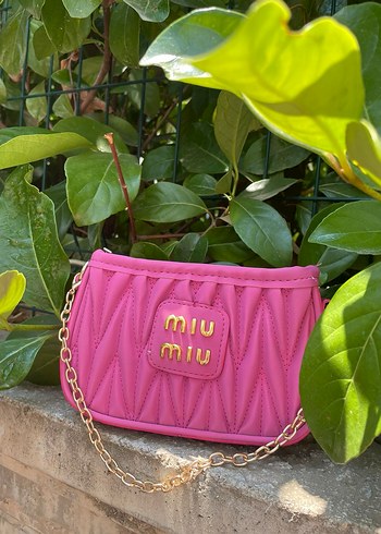 Bej Kadın Zincir Detaylı El Çantası - Görsel 2