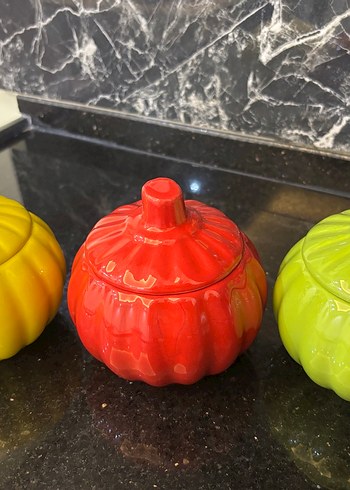 Renkli Kabak Şeklinde Baharatlık seti - Görsel 2