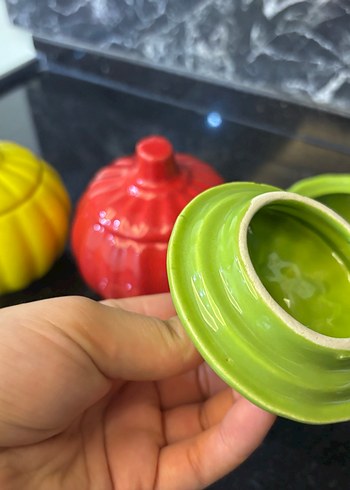 Renkli Kabak Şeklinde Baharatlık seti - Görsel 3