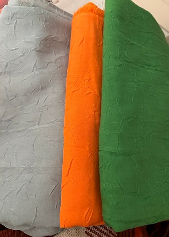 Kadın Çok Renkli Keten Drapeli Şal - Görsel 2