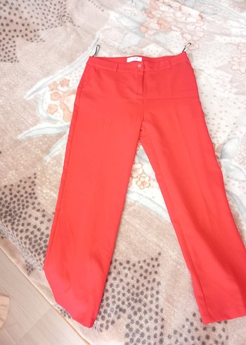 Kadın Kırmızı Düğmeli Midi Blazer takim - Görsel 5