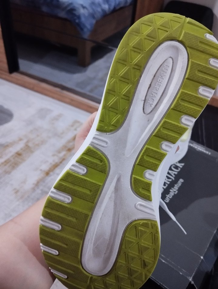 Beyaz Bağcıklı Kadın Spor Ayakkabı - Görsel 3