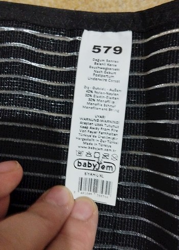 BabyJem Doğum Sonrası Balenli Korse Siyah - Görsel 3