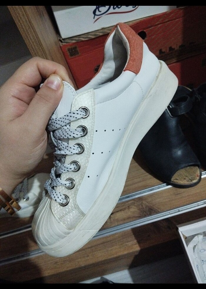 Beyaz snekars - Görsel 5