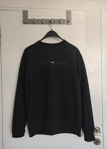Tommy Hilfiger Siyah Sweatshirt Unisex 