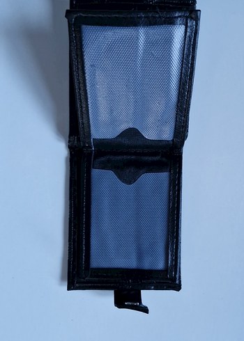 Siyah Erkek Cüzdan, Minimalist Desenli - Görsel 3