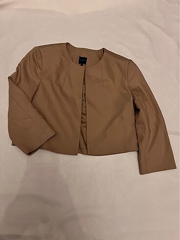 Crop blazer ceket