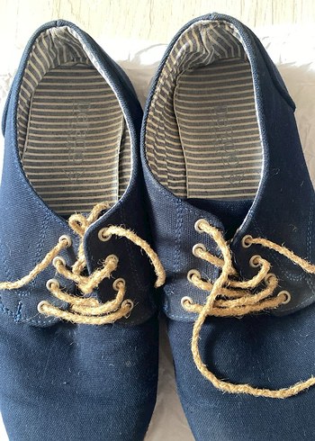 Erkek Lacivert Ayakkabı ve İp Bağcıkları - Görsel 3