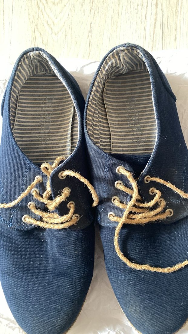 Erkek Lacivert Ayakkabı ve İp Bağcıkları - Görsel 3