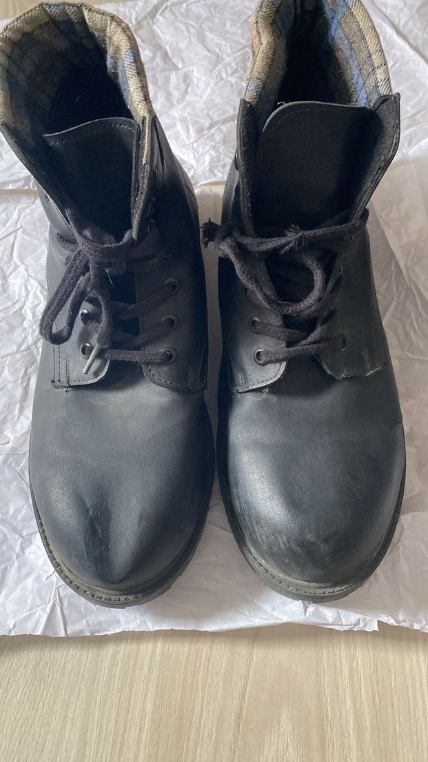 Siyah Bağcıklı Erkek Kauçuk Bot - Görsel 4