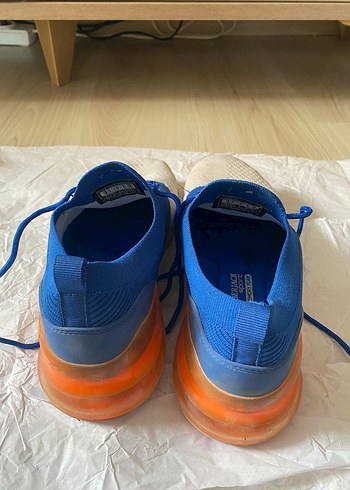 Mavi beyaz Bağcıklı erkek  Spor Ayakkabı - Görsel 3