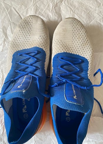 Mavi beyaz Bağcıklı erkek  Spor Ayakkabı - Görsel 2