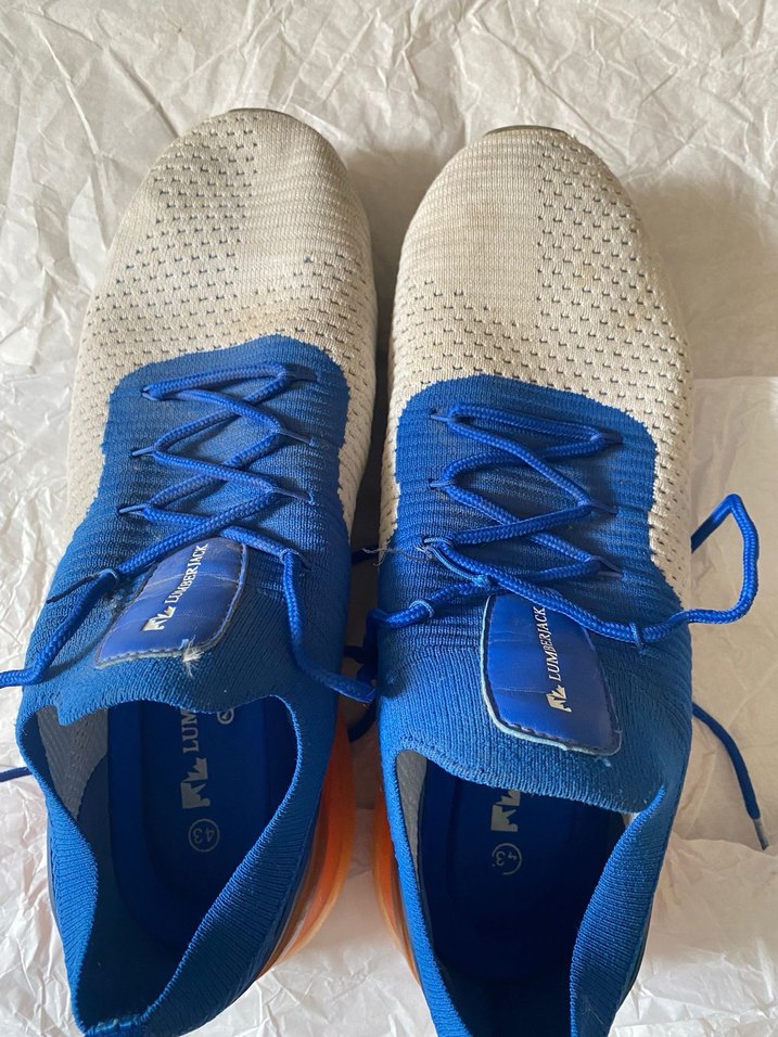 Mavi beyaz Bağcıklı erkek  Spor Ayakkabı - Görsel 2