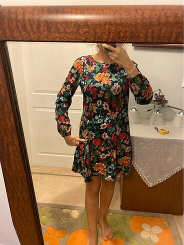 Koton Çiçekli mini elbise