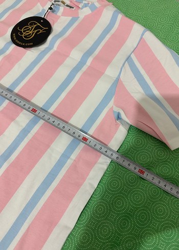 Pembe Çizgili Kız Tişörtü - Görsel 2