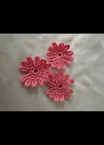 Renkli Dantel Örgü Çiçek Saç Aksesuarları - Görsel 2