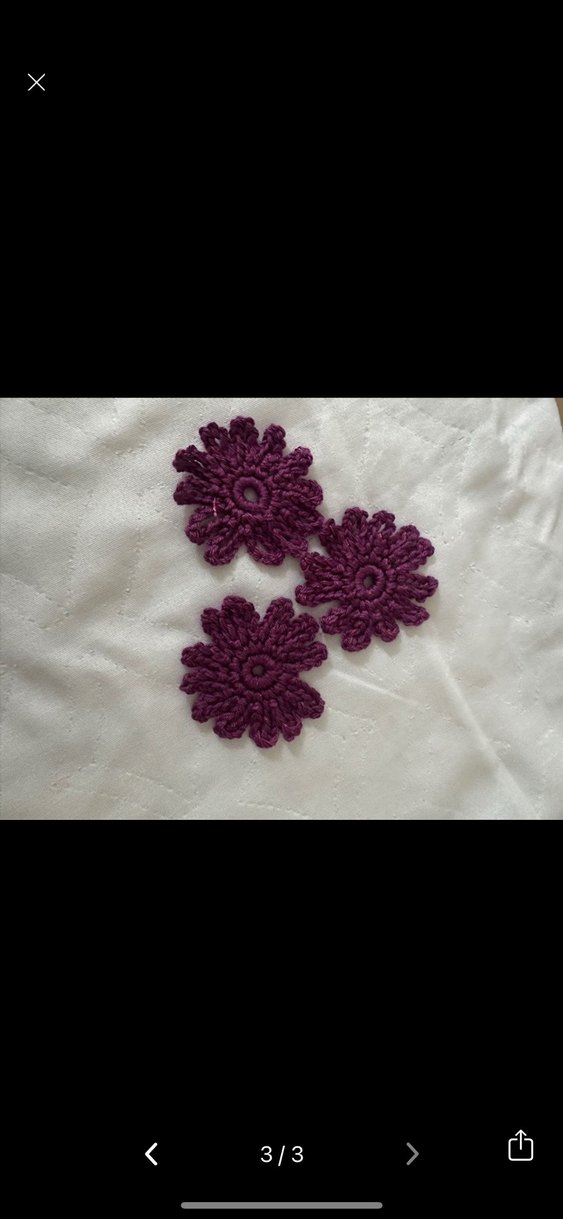 Renkli Dantel Örgü Çiçek Saç Aksesuarları - Görsel 3